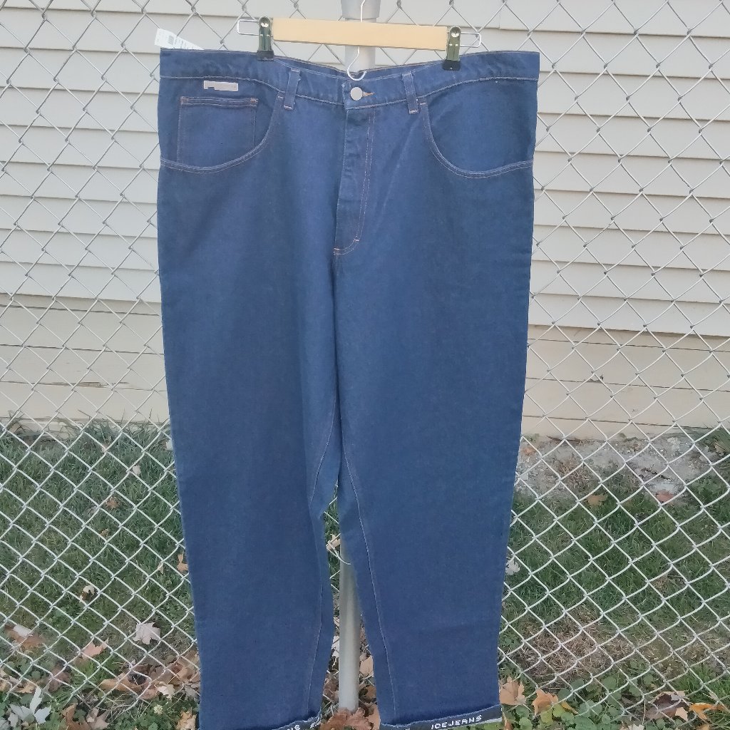 Iceberg Icejeans Size 40 Baggy Denim Dark Rinse Nwt